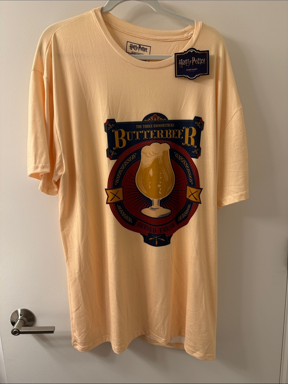 Warner Bros. Butterbeer Graphic Tee sleepshirt - Creamy Yellow